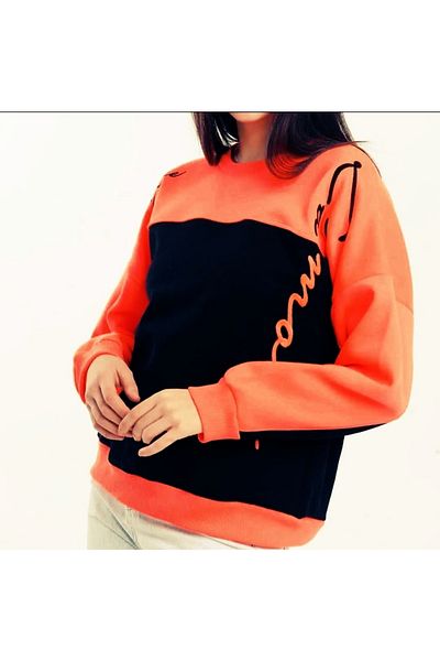 Yerli Women's Orange Sweatshirt