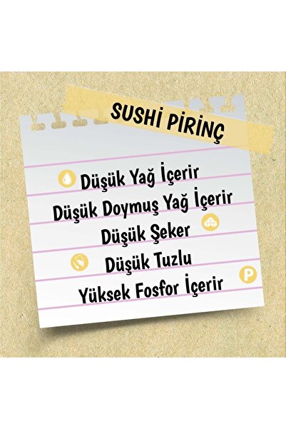 Yayla Gurme Sushi Pirinci 500 G X 8 Adet (KOLİ)
