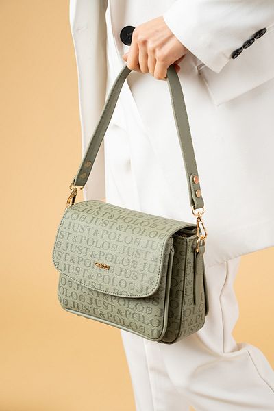 Just Polo Women's Flap Double Strap Mini Shoulder Bag