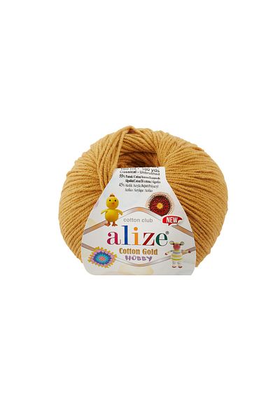 Alize Cotton Gold Hobby New -2 Safran- Amigurumi Punch Knitting Yarn 50gr 43 Διαφορετικά Χρώματα