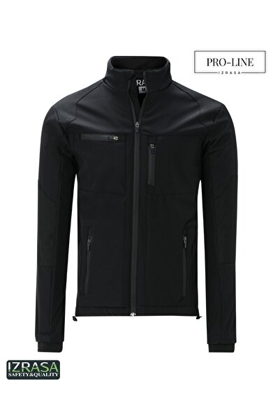 Izrasa ™ Pro-line Softshell Kumaş Özel Tasarım Siyah Technical Mont