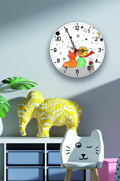Genel Markalar Çocuk Ve Tilki Çocuk Odası Dijital Baskılı Sessiz Akar Duvar S...