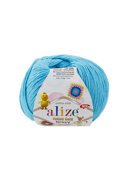 Alize Cotton Gold Hobby New -287 Τουρκουάζ- Υφαντική Κλωστή Amigurumi 50gr