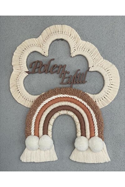 FN Bebek Çocuk Odası Makrome Kapı Süsü Doğum Hediyeliği Çocuk Odası Dekoru