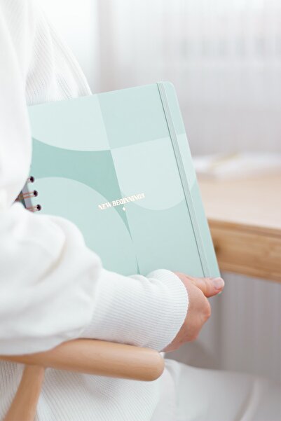 Matt Notebook Indefinite Planner Square Agenda Green