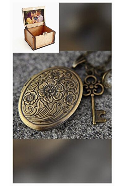 LADYMİRAGE قلادة مدلاة مغطاة بمفتاح الرغبات