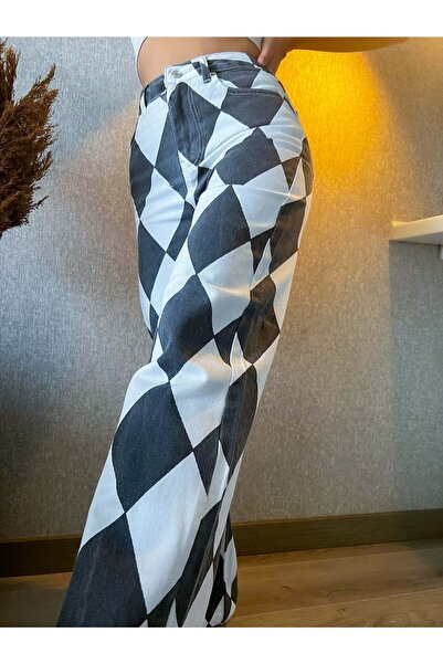 MET AND MARCH Baklava Pattern Jean Trousers