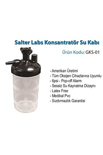 MEDİKAL Salter Labs Konsantratör Su Kabı Ref 7600 Usa 18 Cm