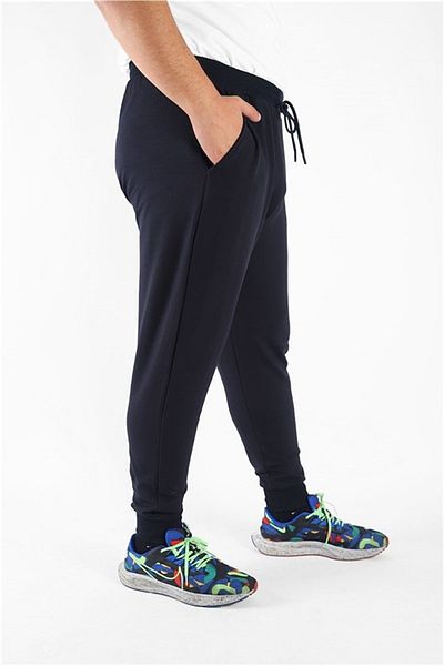 Starbattal Plus Size Basic Sweatpants Full Lycra 11516 Navy Blue
