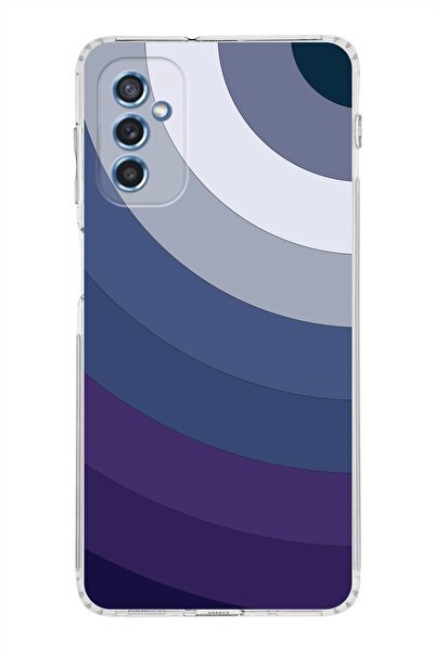 PrintiFy Samsung Galaxy M52 Kamera Korumalı Kapak Renk Cümbüşü Tasarımlı Şeffaf Kılıf