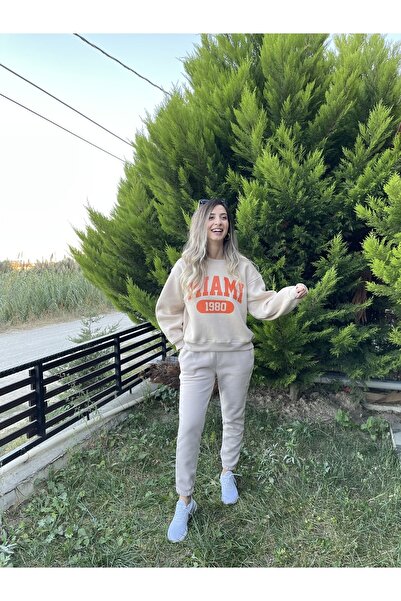 BAHAR YILMAZ BOUTİQUE Taş Rengi Sweatshirt