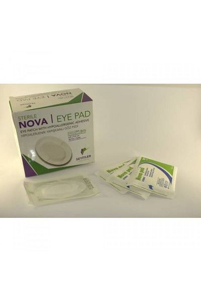 MEDİKAL Nova Pad Hypoallergenic Adhesive Oval Eye Pad 6.5x9.5 Cm Pack of 50
