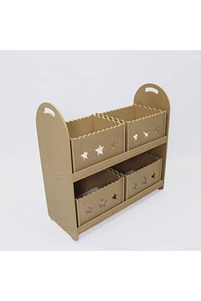 TURUNÇ Montessori Oyuncak Dolabı Organizer Kitaplık