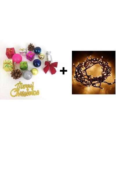 GENC DIJITAL BASKI Christmas Tree Decoration Package And Christmas Tree Daylight - with animation -
