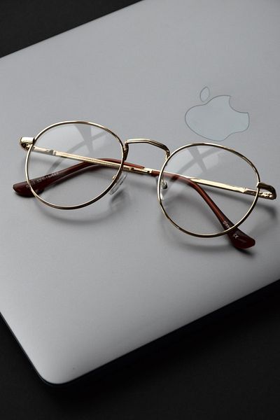 LOOKUP Blue Light Protection Glasses Optical Compatible Can Change Glasses Harry Potter Unisex Gold Transparent Glass
