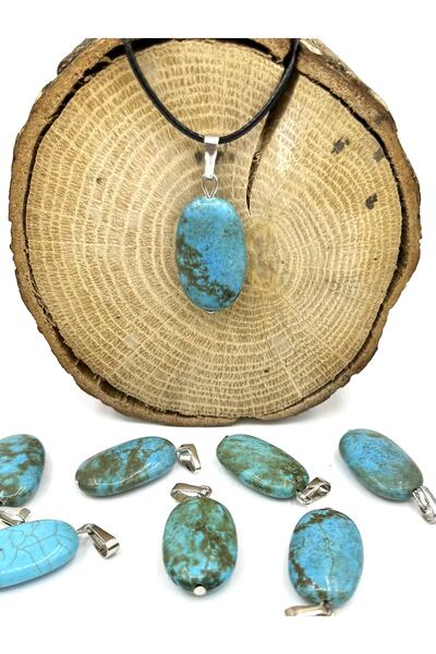 GÜMÜŞ TAŞ EVİ قلادة فيروزية (فيروزية)