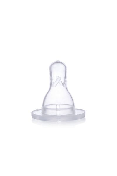 BEBENEO Baby Bottle Nipple No:2 Narrow Mouth Silicone Bottle Nipple Quality Silicone Bottle Tip 6 - 12 Months