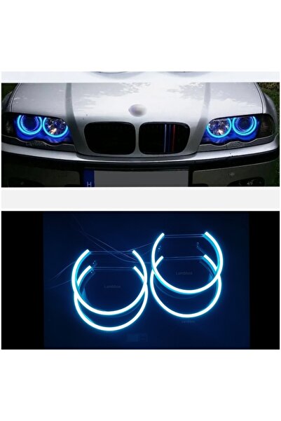 Lambbos Bmw E46 Uyumlu Angel Eyes Halka Buz Mavi Pamuk Led