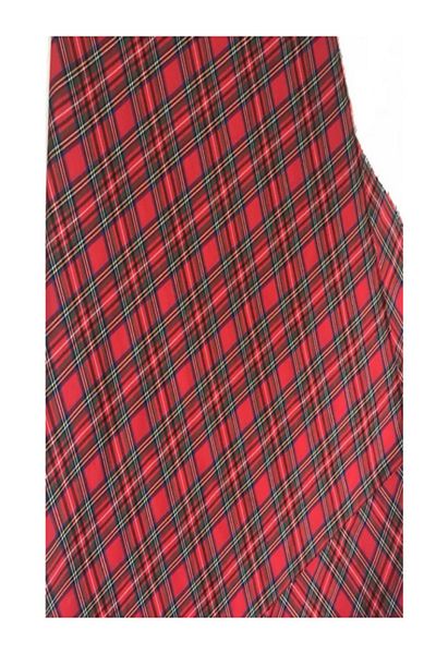BELMOD Red Scottish Plaid Christmas Zefir Fabric