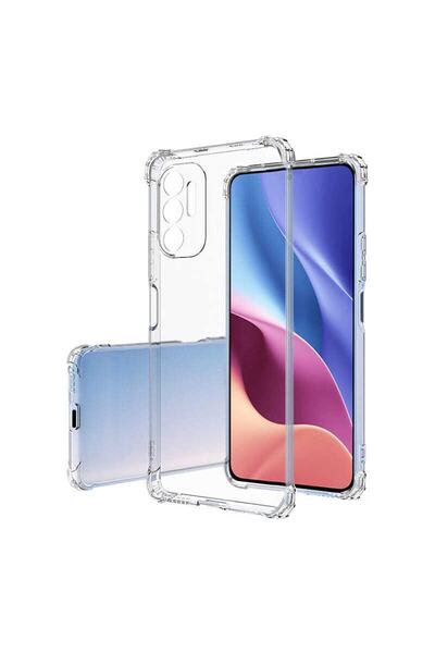 Nezih Case Tecno Pova 3 Compatible Impact Resistant Transparent Silicone Case with Corner and Camera Protection