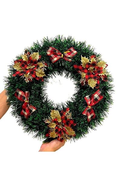 hediye butik Yılbaşı Kapı Süsü Büyük Boy 45 Cm X 45 Cm