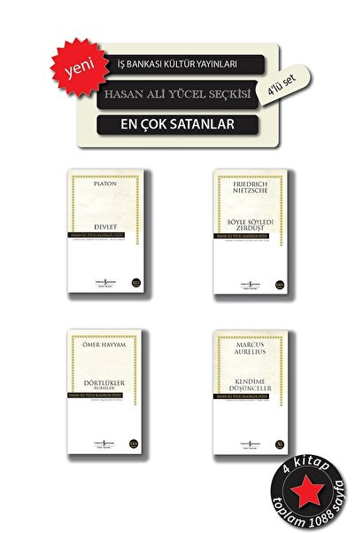 TÜRKİYE İŞ BANKASI KÜLTÜR YAYINLARI Dünya Klasikleri En Çok Okunan 4 Kitap Set