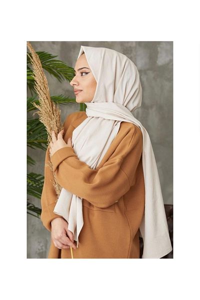 Narine Hijab Γυναικείο βαμβακερό σάλι τζαζ Μοντέλο-πέτρα