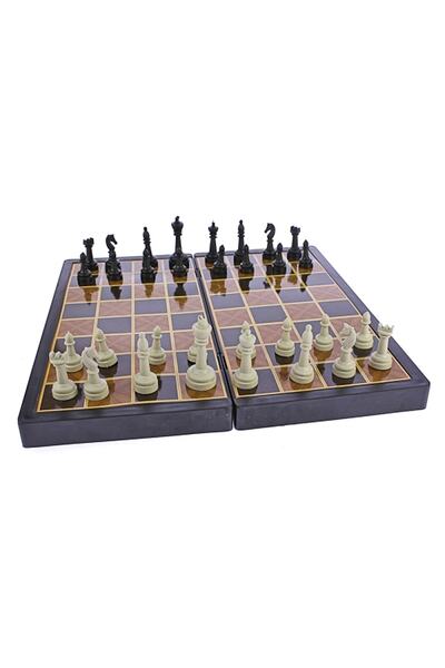 Adil Baba 3lü Oyun Seti Satranç Tavla Dama