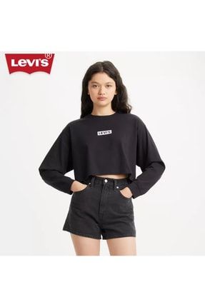 Levi s 22 Sonbahar Yeni Logo Bask l K sa Crop A3525 0001 Fiyat Yorumlar Trendyol