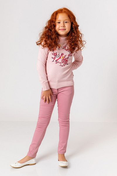 incity Girl's Flower Embroidered Sweater