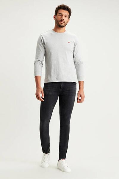 Levi's بنطال جينز رمادي 511 Slim Caboose للرجال 04511-4609