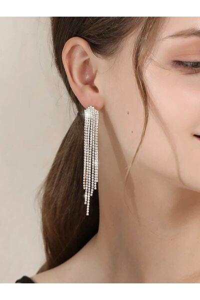 Everglow Jewelry Premium Pyramid Crystal Jewelled Rhinestone Earrings