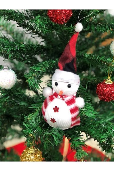 Masalsı Concept New Year Lux Christmas Tree Ornament Snowman Luxury Pine Tree Ornament