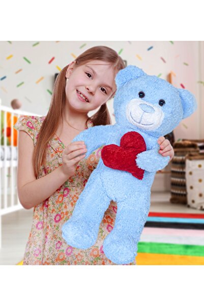 Bora Toys 50 Cm Kalpli Peluş Sevimli Ayıcık