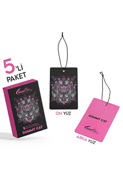 SmartBee Gummy Cat 5’li Paket Asma Oto Kokusu