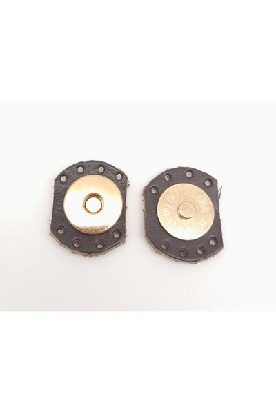 angel çanta aksesuar Smeđi Real Koža paket ovalnih magnetnih kopči sa svetloz...