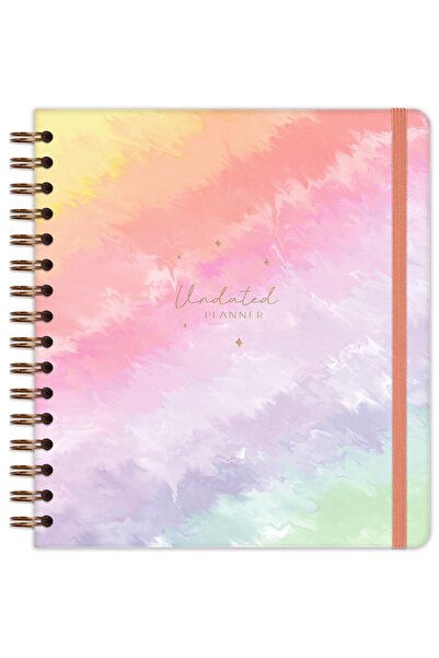 Matt Notebook Вечен планер Квадратна Дневен Редник Дъга