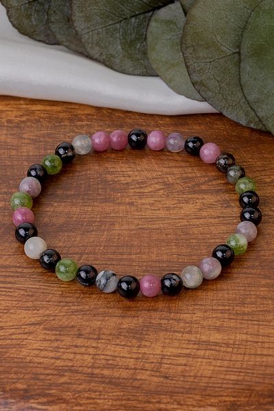 Dünya Doğal Taş Tourmaline Stone Bracelet