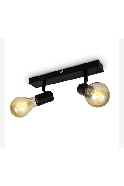 Rsylight Retro Metal Dekoratif 2 Li Tavan Plofyoner Mafsallı Spot Avize