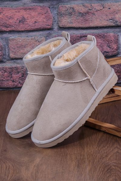 Pierre Cardin Cizme de dama scurte din catifea din piele intoarsa iarna