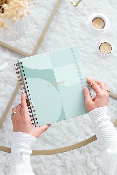 Matt Notebook Indefinite Planner Square Agenda Green