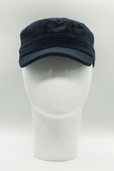 Hoppe قبعة شتوية من الكاجو باللون الأزرق الداكن