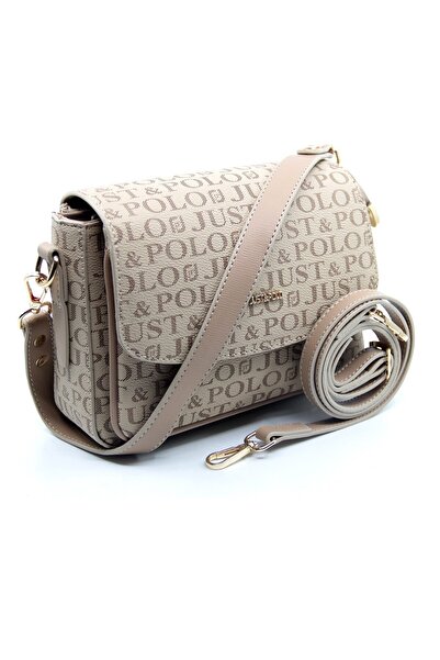 Just Polo Vizon Orta Boy 3 Bölmeli Iki Askılı Kadın El & Omuz Çantası 21x16cm...