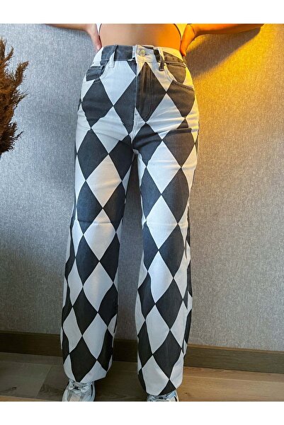 MET AND MARCH Baklava Pattern Jean Trousers