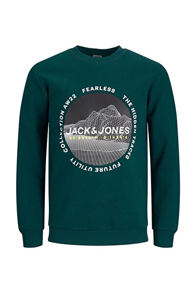Jack & Jones Φούτερ με στάμπα Crew Neck