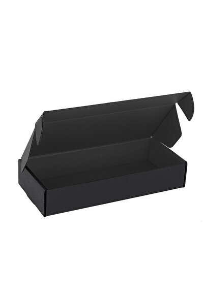 10 Pieces 23x10.5x4 Cm 0,322 Desi Black Shipping Box