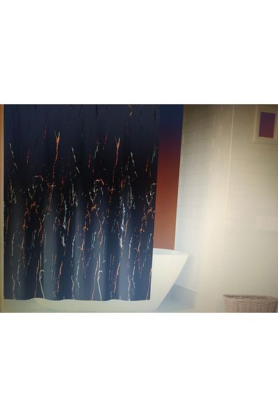 Tropik Perdeau de duș pentru baie Jackline Double Wing 2x110x200cm Noua Colecție