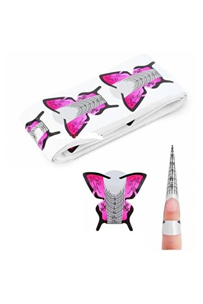 Nail Master Kelebek Şablon Protez Tırnak Form 100lü