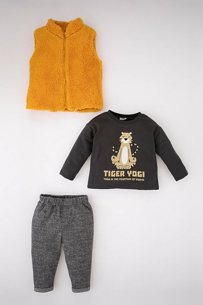 DeFacto Baby-Set - Grau - Regular Fit
