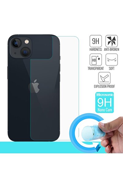 Microsonic Iphone 13 Uyumlu Arka Nano Glass Cam Ekran Koruyucu